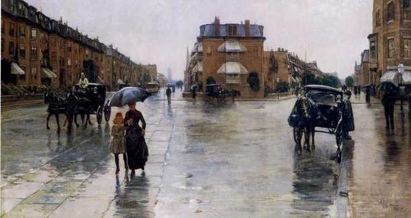 Regentag in Boston, Childe Hassam